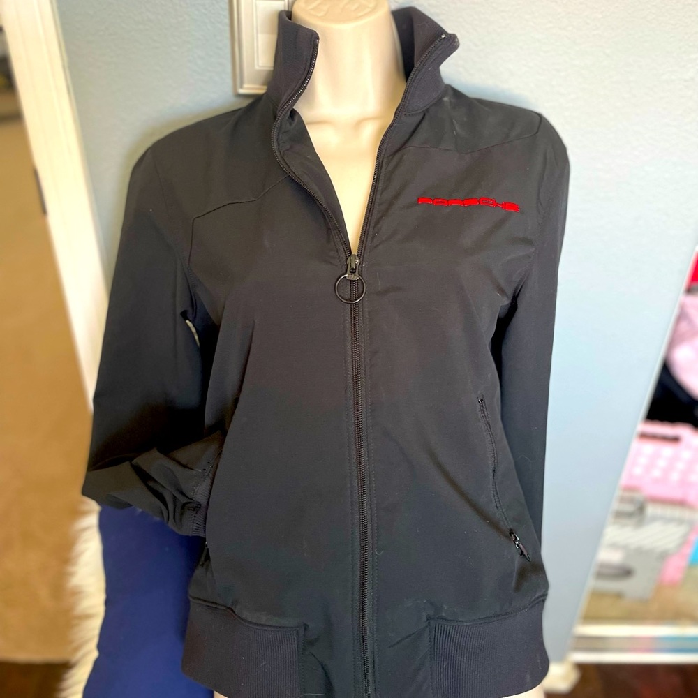 Porsche women’s small black embroidered jacket